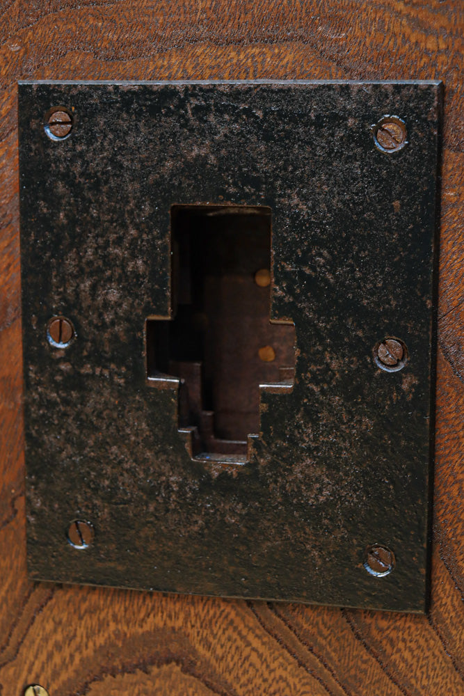 稀少幅960ミリ　スリム幅!! 時代を重ねた風格の気品漂う総けやき金沢格子蔵戸　G2529