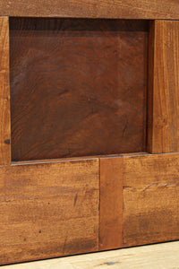 稀少幅960ミリ　スリム幅!! 時代を重ねた風格の気品漂う総けやき金沢格子蔵戸　G2529