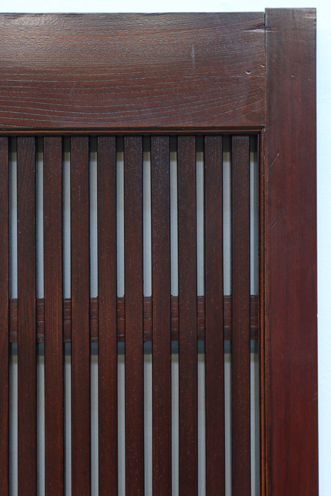 稀少幅960ミリ　スリム幅!! 時代を重ねた風格の気品漂う総けやき金沢格子蔵戸　G2529