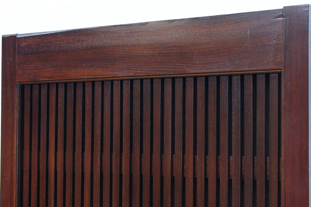 稀少幅960ミリ　スリム幅!! 時代を重ねた風格の気品漂う総けやき金沢格子蔵戸　G2529