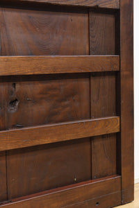 幅1195ミリ　うさぎ金具の可愛らしい表情に心和む気品ある大珍品総欅富山蔵戸　G2530