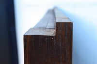 幅1195ミリ　うさぎ金具の可愛らしい表情に心和む気品ある大珍品総欅富山蔵戸　G2530