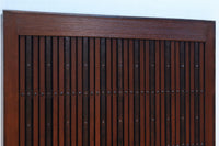 幅1195ミリ　うさぎ金具の可愛らしい表情に心和む気品ある大珍品総欅富山蔵戸　G2530