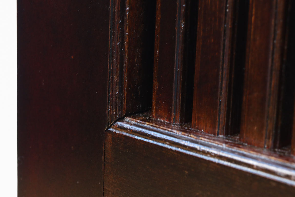 幅1150ミリ、高さ2010ミリ　時代を経た鉄素材が味わい深い総欅富山蔵戸　G2531