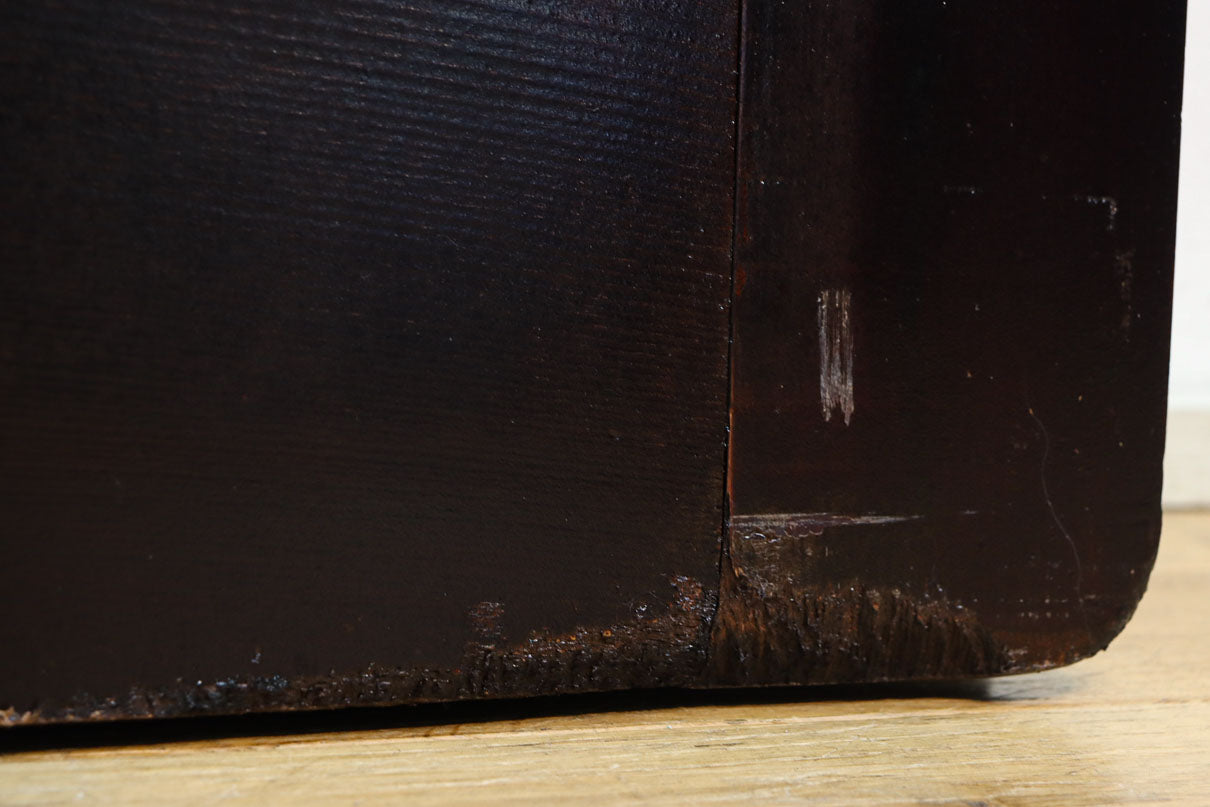 幅1150ミリ、高さ2010ミリ　時代を経た鉄素材が味わい深い総欅富山蔵戸　G2531