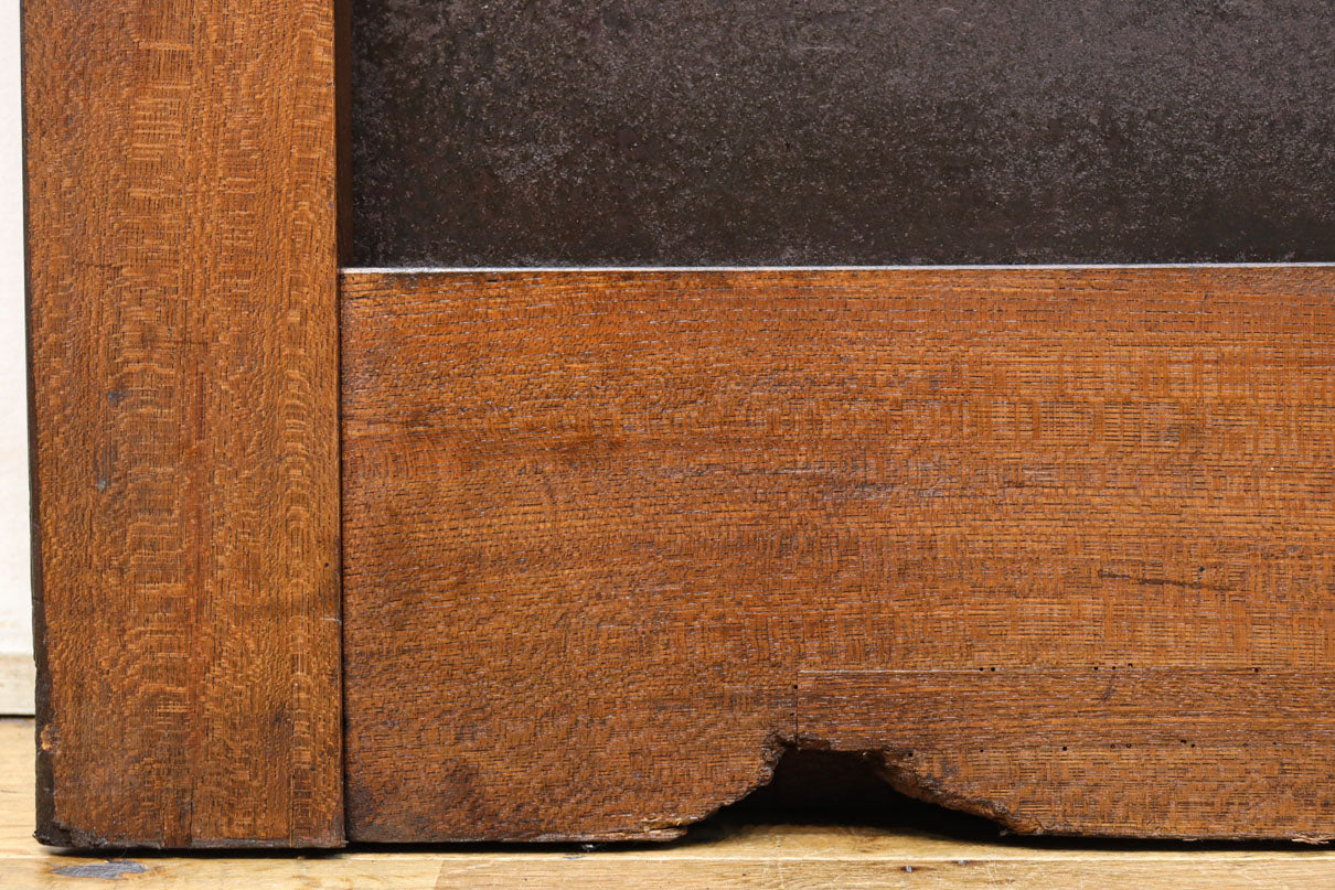 幅1150ミリ、高さ2010ミリ　時代を経た鉄素材が味わい深い総欅富山蔵戸　G2531