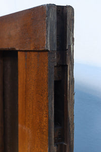 幅1150ミリ、高さ2010ミリ　時代を経た鉄素材が味わい深い総欅富山蔵戸　G2531