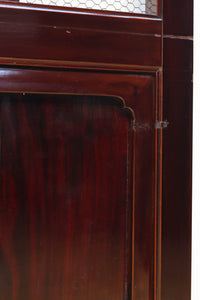 幅1050ミリ　開放感ある升格子の網入り越後蔵戸　G2532