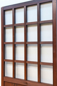 幅1050ミリ　開放感ある升格子の網入り越後蔵戸　G2532