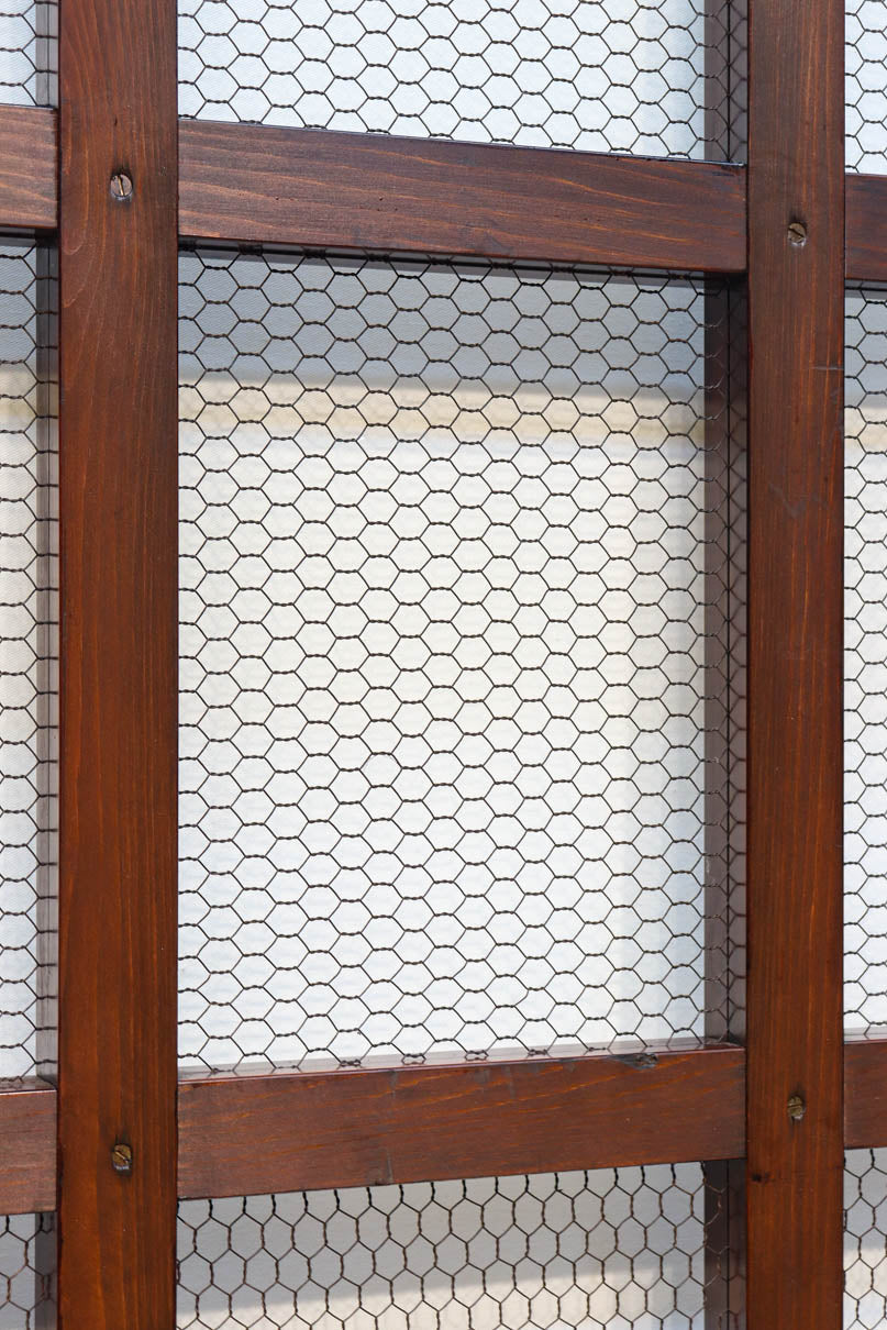 幅1050ミリ　開放感ある升格子の網入り越後蔵戸　G2532