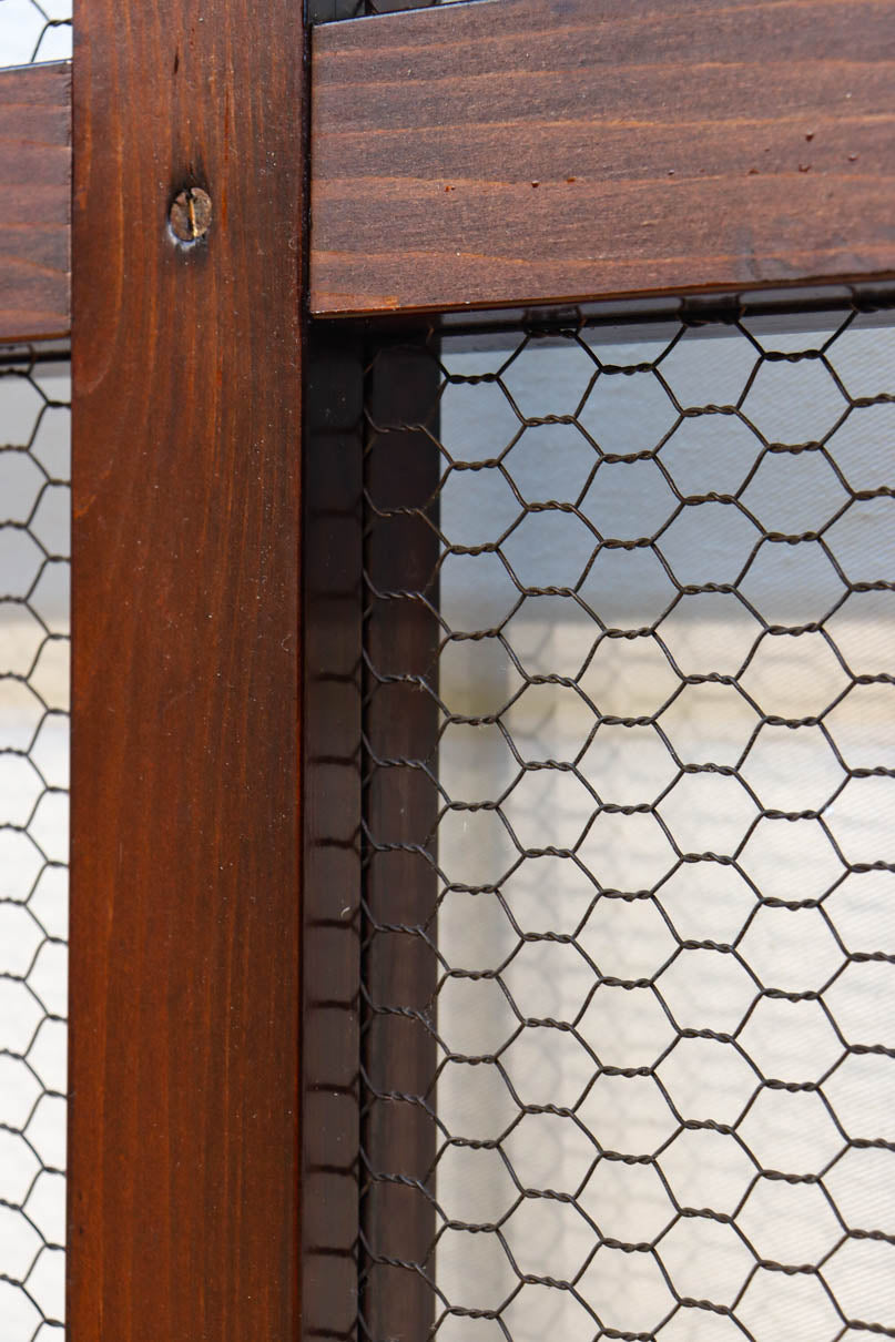 幅1050ミリ　開放感ある升格子の網入り越後蔵戸　G2532