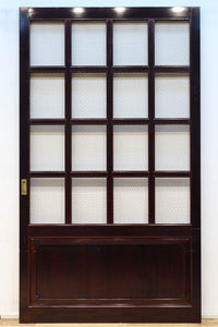 幅1050ミリ　開放感ある升格子の網入り越後蔵戸　G2532