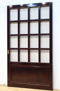 幅1050ミリ　開放感ある升格子の網入り越後蔵戸　G2532