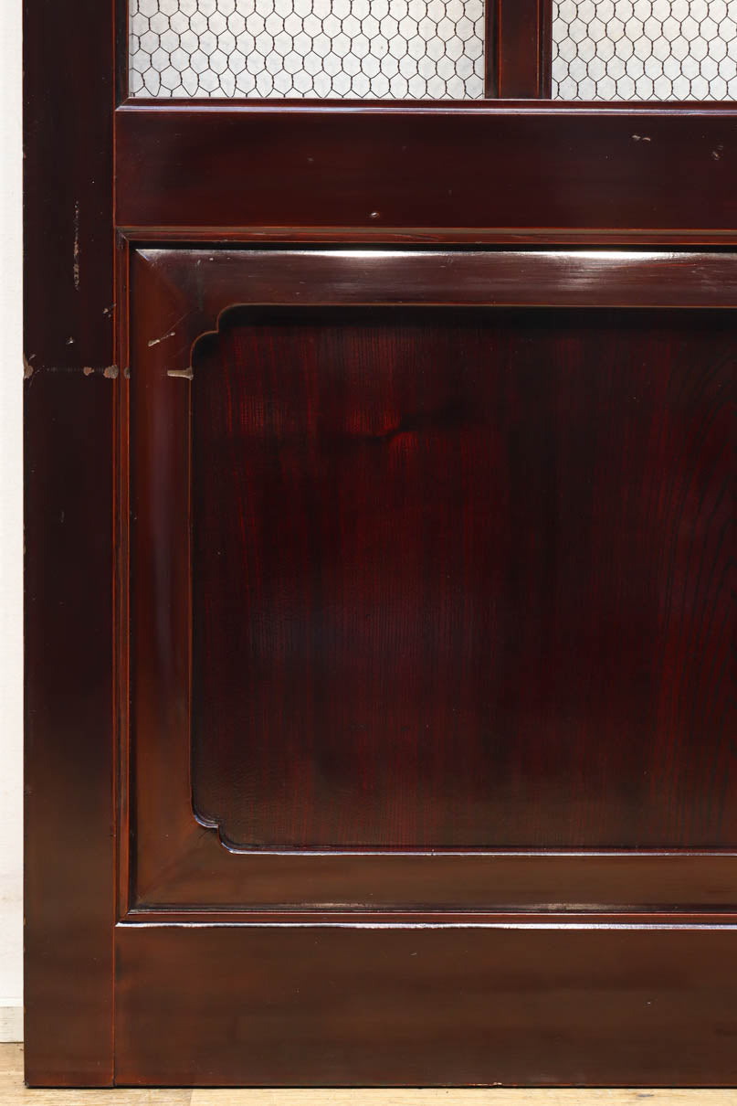 幅1050ミリ　開放感ある升格子の網入り越後蔵戸　G2532