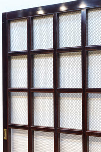 幅1050ミリ　開放感ある升格子の網入り越後蔵戸　G2532