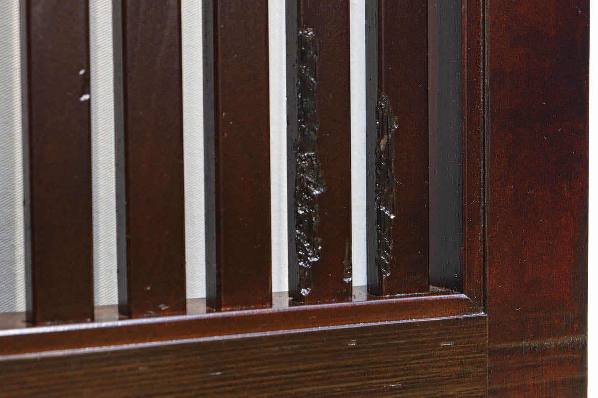 幅1068ミリ、高さ1952ミリ　縁起の良い大黒様の金具が印象的な格子蔵戸　G2534