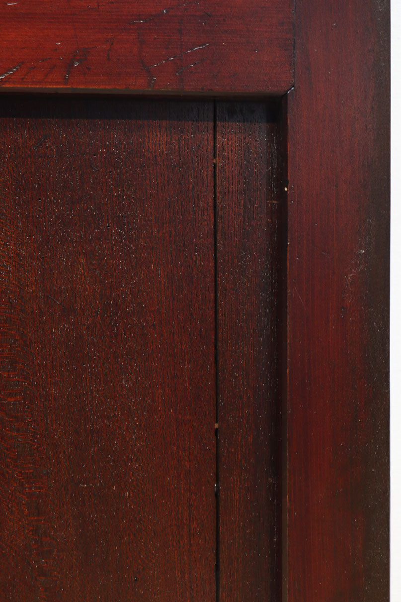 幅1093ミリ　赤みを帯びた色彩に巾着金具が味わいをもたらす総欅富山蔵戸　G2535