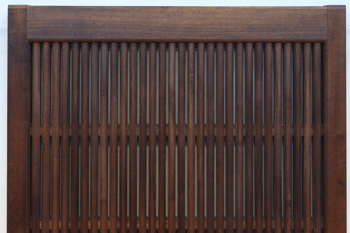 幅1155ミリ!! 上質なけやき材の質感が引き立つ迫力の杢目使いの総欅富山蔵戸　G2537