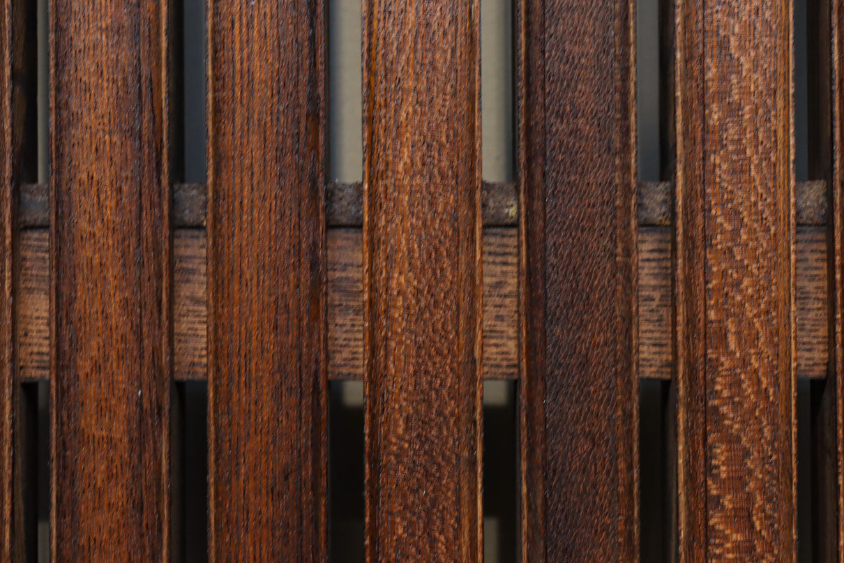 幅1155ミリ!! 上質なけやき材の質感が引き立つ迫力の杢目使いの総欅富山蔵戸　G2537