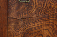 幅1155ミリ!! 上質なけやき材の質感が引き立つ迫力の杢目使いの総欅富山蔵戸　G2537