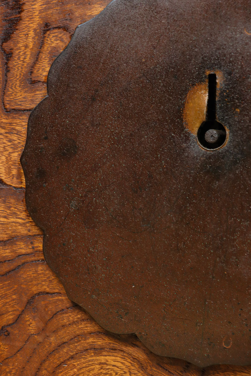 幅1155ミリ!! 上質なけやき材の質感が引き立つ迫力の杢目使いの総欅富山蔵戸　G2537