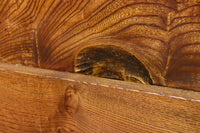 幅1155ミリ!! 上質なけやき材の質感が引き立つ迫力の杢目使いの総欅富山蔵戸　G2537