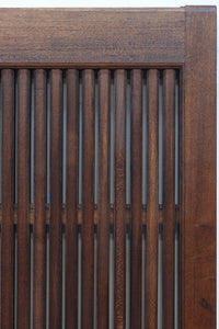 幅1155ミリ!! 上質なけやき材の質感が引き立つ迫力の杢目使いの総欅富山蔵戸　G2537