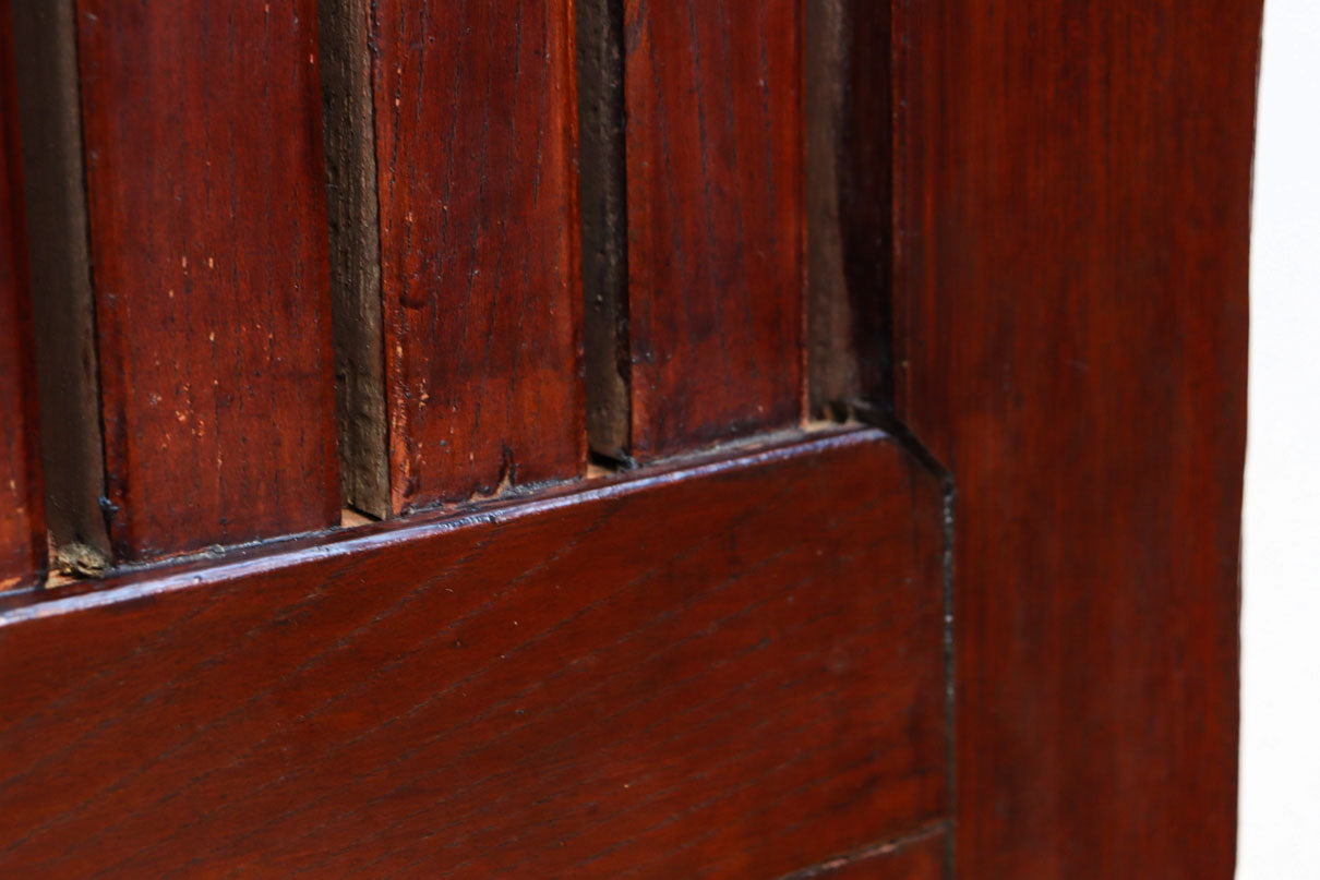 幅1349ミリ　美しい艶色に重厚な鉄板を施した貫禄漂う総欅富山蔵戸　G2539