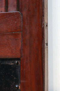 幅1349ミリ　美しい艶色に重厚な鉄板を施した貫禄漂う総欅富山蔵戸　G2539