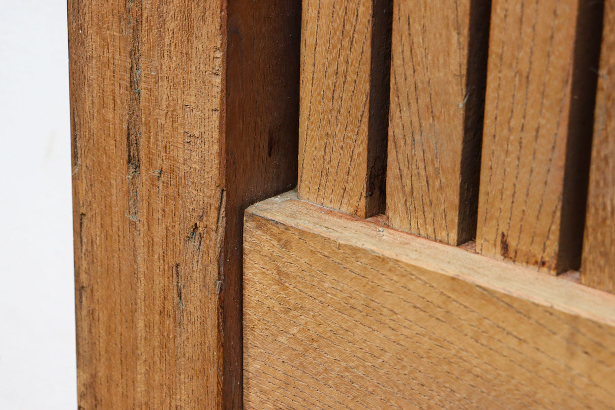 幅1349ミリ　美しい艶色に重厚な鉄板を施した貫禄漂う総欅富山蔵戸　G2539