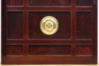 1238ミリ　上品な漆の色艶に装飾金具が輝きを放つ絢爛豪華富山蔵戸　G2540