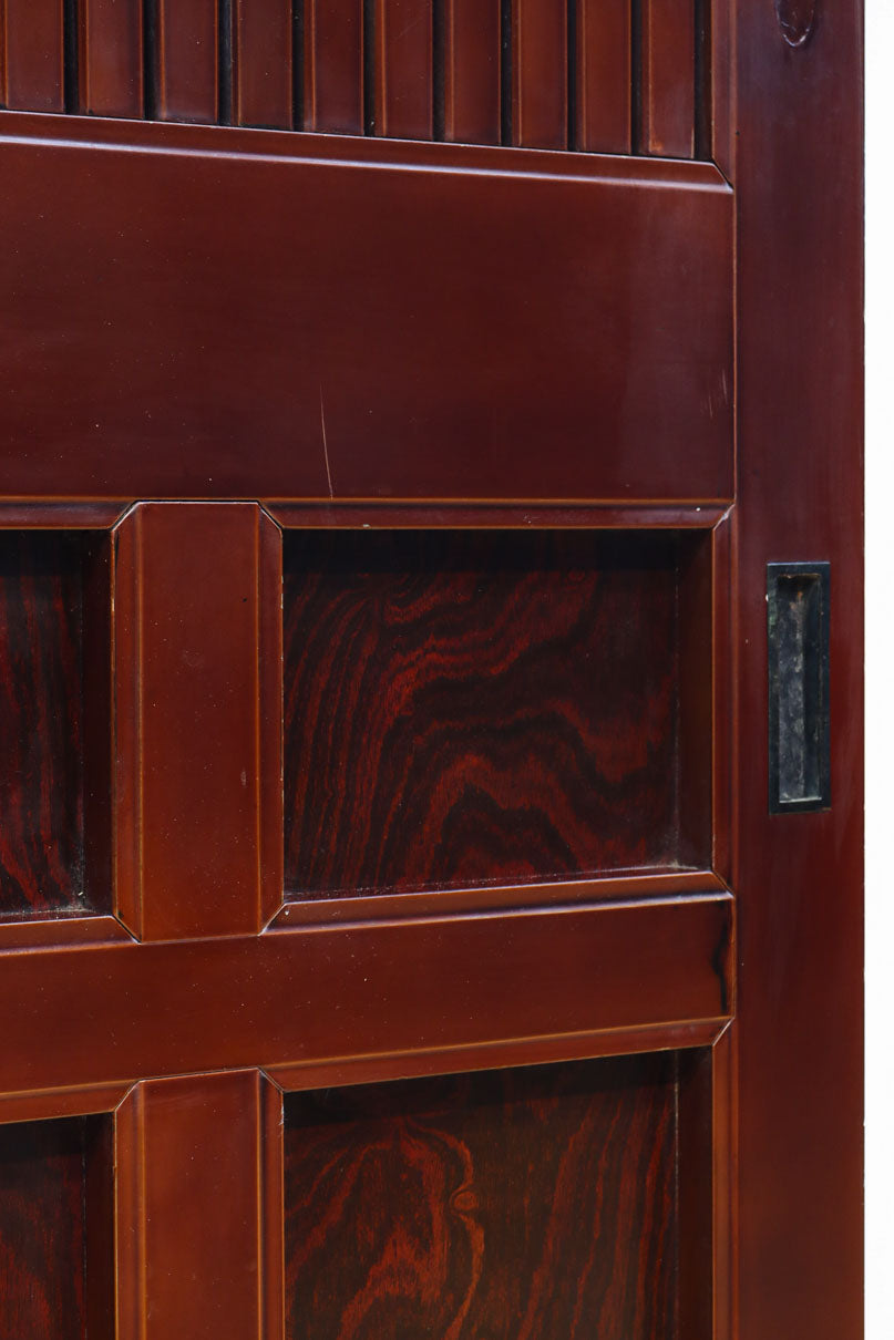 1238ミリ　上品な漆の色艶に装飾金具が輝きを放つ絢爛豪華富山蔵戸　G2540