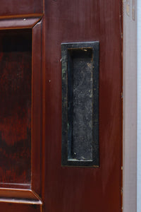 1238ミリ　上品な漆の色艶に装飾金具が輝きを放つ絢爛豪華富山蔵戸　G2540