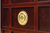 1238ミリ　上品な漆の色艶に装飾金具が輝きを放つ絢爛豪華富山蔵戸　G2540