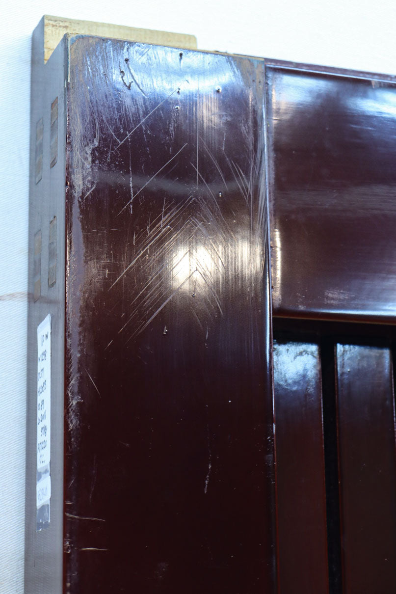 1238ミリ　上品な漆の色艶に装飾金具が輝きを放つ絢爛豪華富山蔵戸　G2540