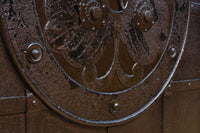 幅1178ミリ高さ2015ミリ！！　鉄金具を多用した重厚感溢れる総欅富山蔵戸　G2541