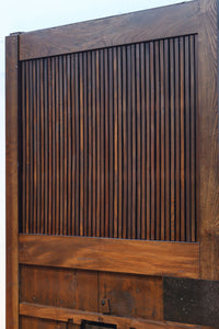 幅1178ミリ高さ2015ミリ！！　鉄金具を多用した重厚感溢れる総欅富山蔵戸　G2541