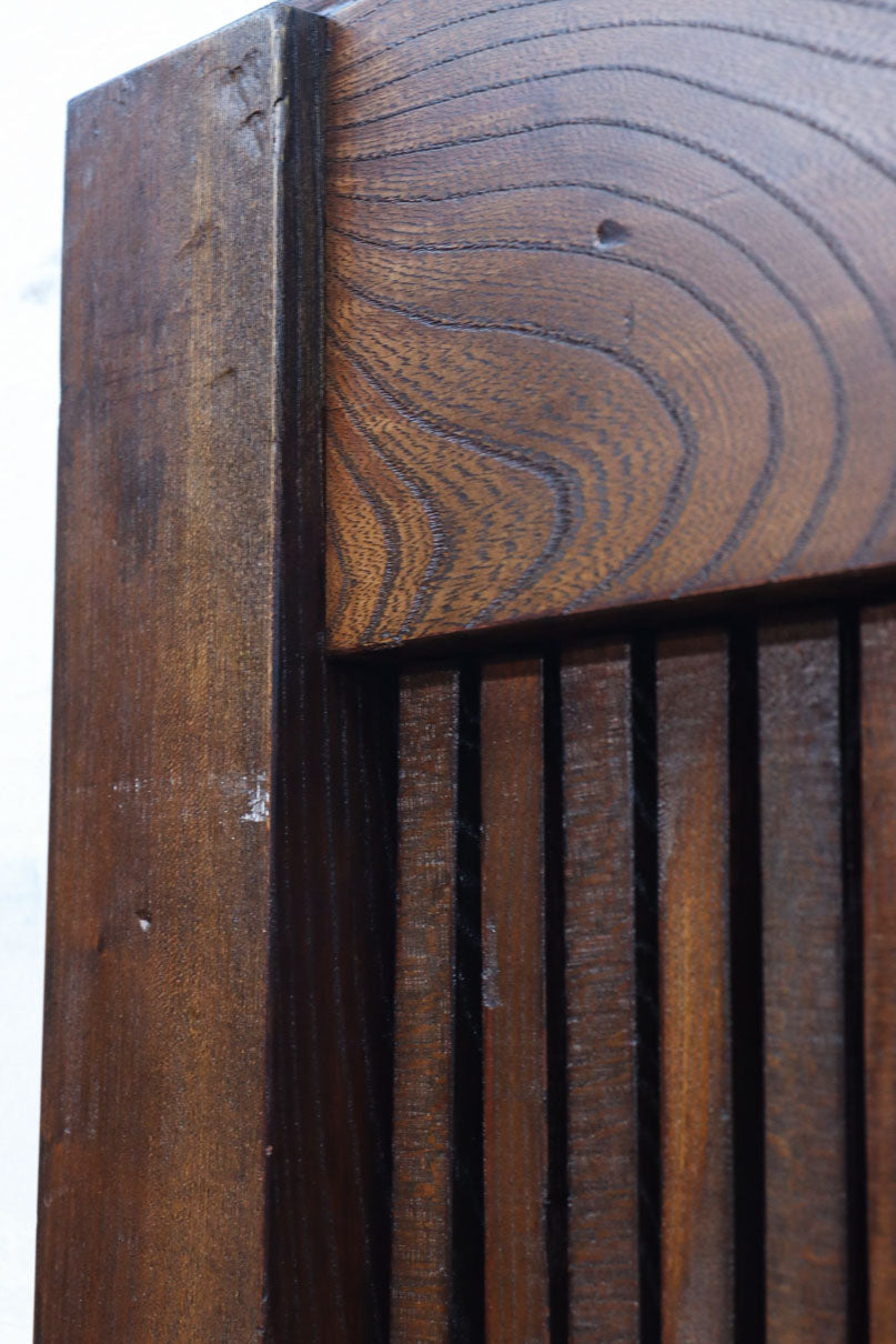 幅1178ミリ高さ2015ミリ！！　鉄金具を多用した重厚感溢れる総欅富山蔵戸　G2541