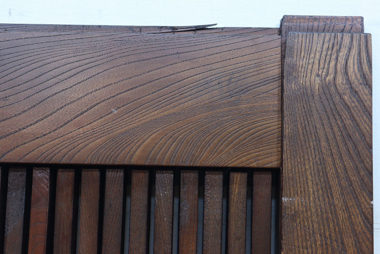 幅1178ミリ高さ2015ミリ！！　鉄金具を多用した重厚感溢れる総欅富山蔵戸　G2541