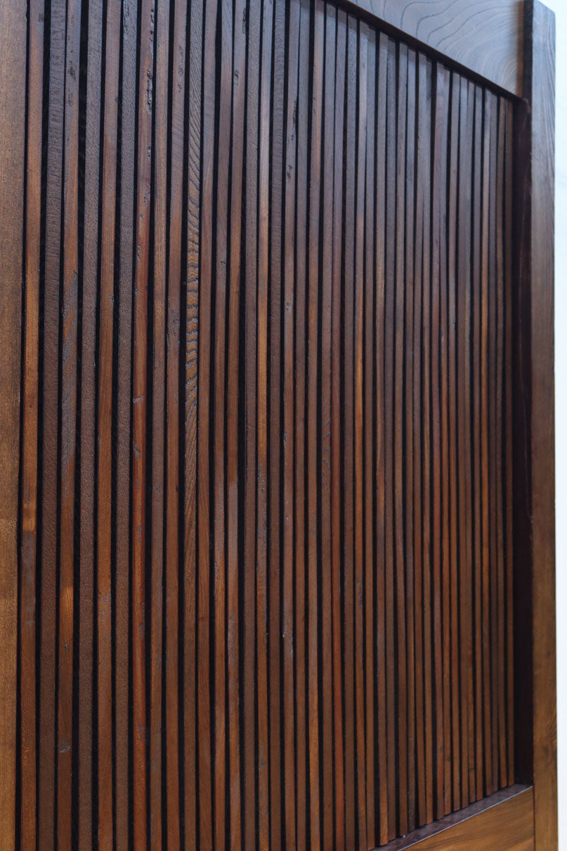 幅1178ミリ高さ2015ミリ！！　鉄金具を多用した重厚感溢れる総欅富山蔵戸　G2541