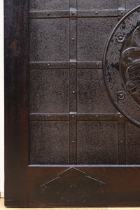 幅1178ミリ高さ2015ミリ！！　鉄金具を多用した重厚感溢れる総欅富山蔵戸　G2541