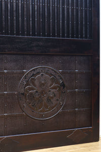 幅1178ミリ高さ2015ミリ！！　鉄金具を多用した重厚感溢れる総欅富山蔵戸　G2541