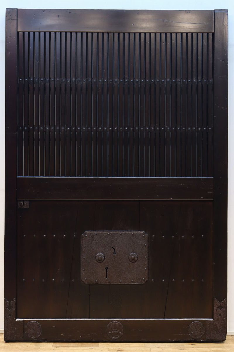 T891 蔵戸金具/アンティーク/鍾馗麒麟図/象嵌/時代建具/アンティーク