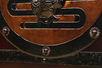 幅1075ミリ　優雅な光沢を放つ格子づくりの味わい深い蔵戸　G2547