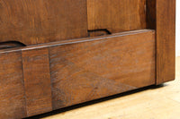 幅900ミリ　スリム幅!! 上品な漆の艶色に装飾金具が華を添える総欅格子蔵戸　G2548