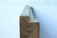 幅850ミリ　稀少幅!! 古色が加わった風合い豊かな木地色の総欅格子蔵戸　G2550