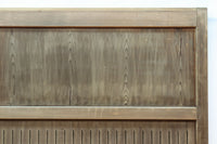 幅1112ミリ　平格子の様な面持ちある堅牢な作りの蔵戸　G2553