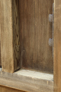 幅1112ミリ　平格子の様な面持ちある堅牢な作りの蔵戸　G2553