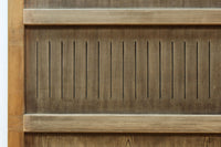 幅1112ミリ　平格子の様な面持ちある堅牢な作りの蔵戸　G2553