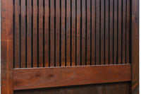 幅918ミリ　桐模様金具で雅な面持ち溢れる平格子蔵戸　G2554